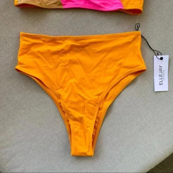 NWT Free People x ElleJay Retro High Rise Two Piece Swim Bikini Small - Picture 7 of 11